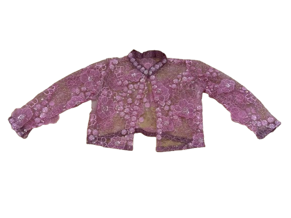 Gown with Jacket (lavender colour and pink jacket)